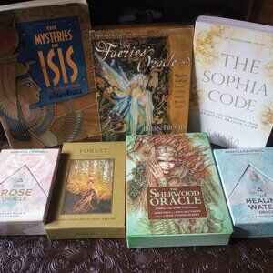 Oracle Card/ Book Bundle- Fairies Oracle, The Sherwood Oracle, Sophia Code, ISIS